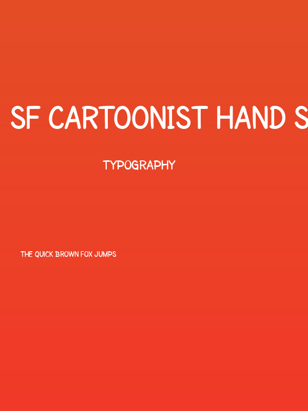 SF Cartoonist Hand SC Bold Poster