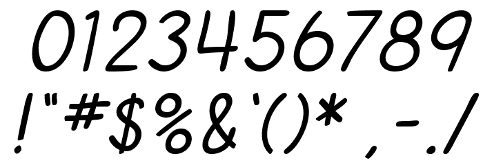 SF Cartoonist Hand SC Italic Font OTHER CHARS