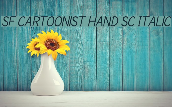 SF Cartoonist Hand SC Italic Font examples