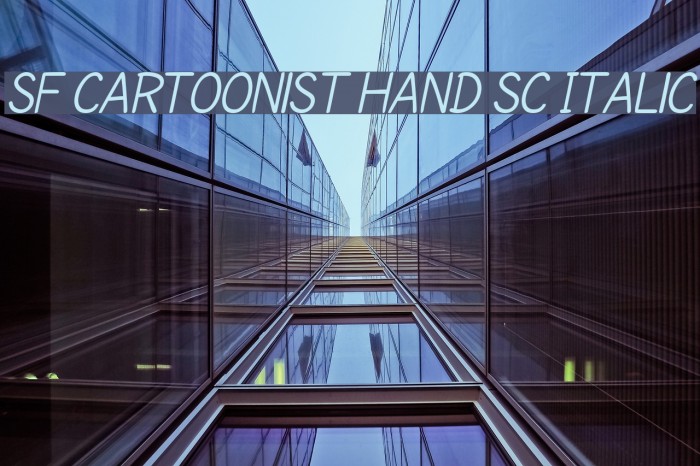 SF Cartoonist Hand SC Italic Font examples
