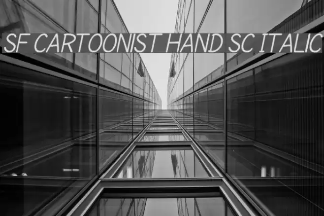 SF Cartoonist Hand SC Italic Font examples