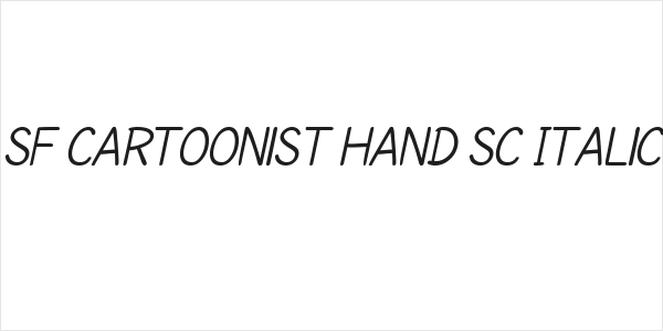 SF Cartoonist Hand SC Italic Logo