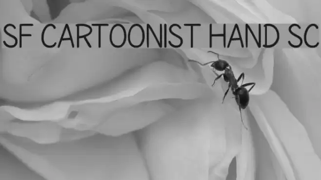 SF Cartoonist Hand SC Caratteri examples