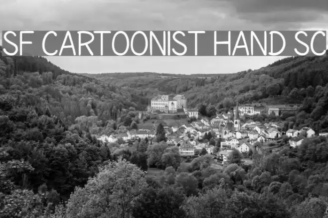 SF Cartoonist Hand SC Caratteri examples