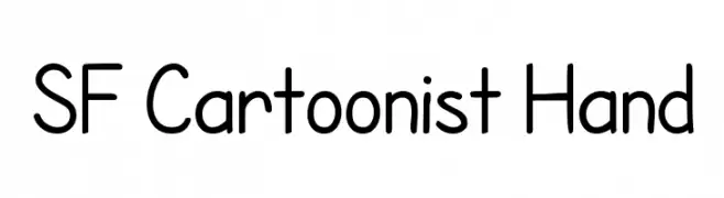 SF Cartoonist Hand  Fuentes Gratis Descargar