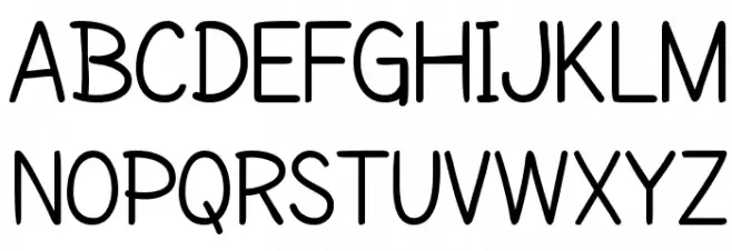SF Cartoonist Hand 字体 大写