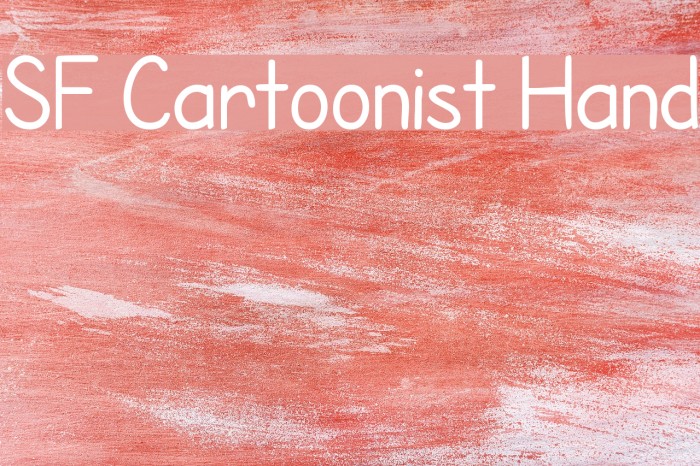 SF Cartoonist Hand Font examples