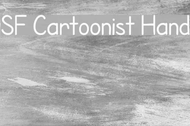 SF Cartoonist Hand Schriftart examples
