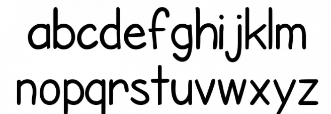 SF Cartoonist Hand Schriftart Kleinbuchstaben