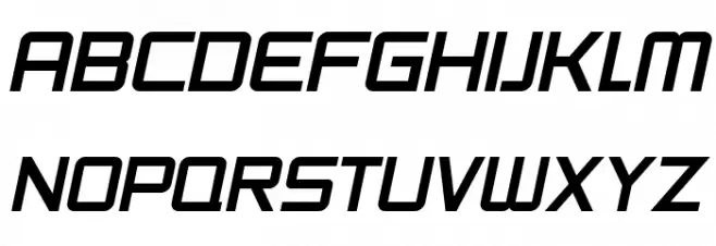 SF Chaerilidae Bold Oblique Font UPPERCASE
