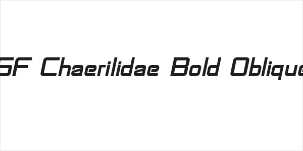 SF Chaerilidae Bold Oblique Logo