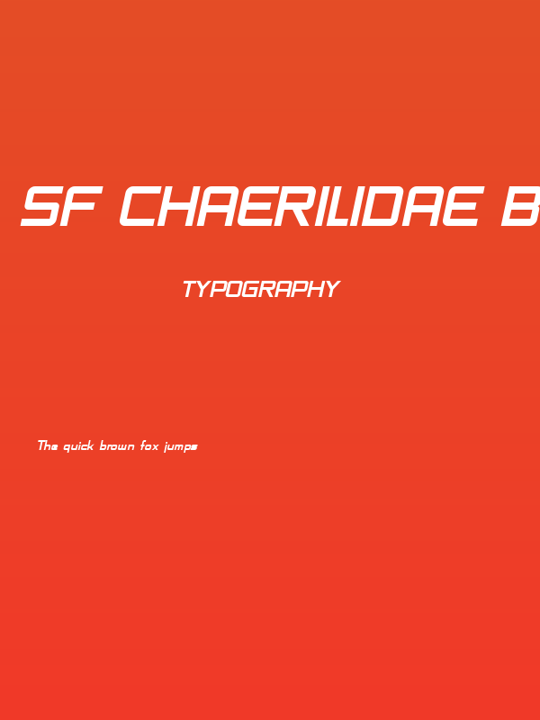 SF Chaerilidae Bold Oblique Poster