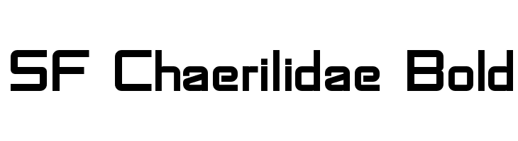 SF Chaerilidae Bold Font