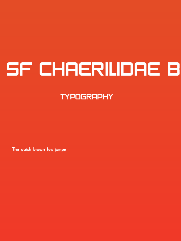 SF Chaerilidae Bold Poster