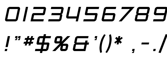 SF Chaerilidae Oblique Font OTHER CHARS