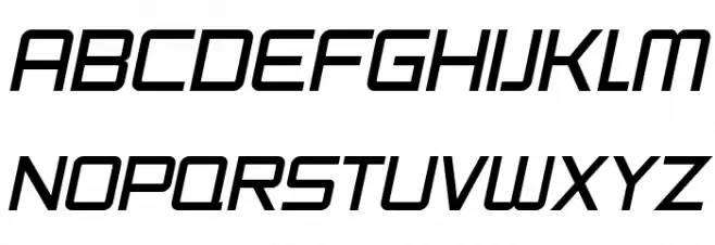 SF Chaerilidae Oblique Шрифта ВЕРХНИЙ