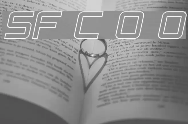 SF Chaerilidae Outline Oblique Font examples