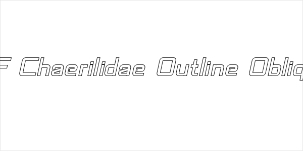 SF Chaerilidae Outline Oblique Logo