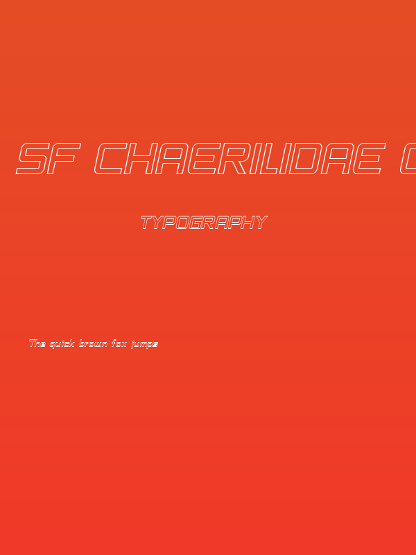 SF Chaerilidae Outline Oblique Poster