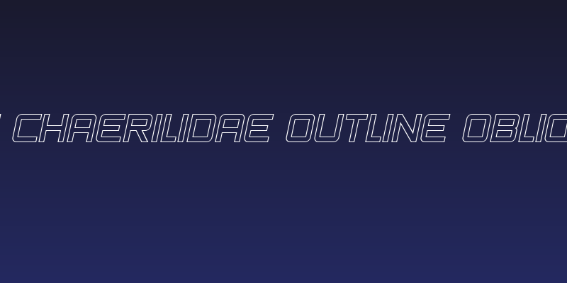 SF Chaerilidae Outline Oblique Social Header