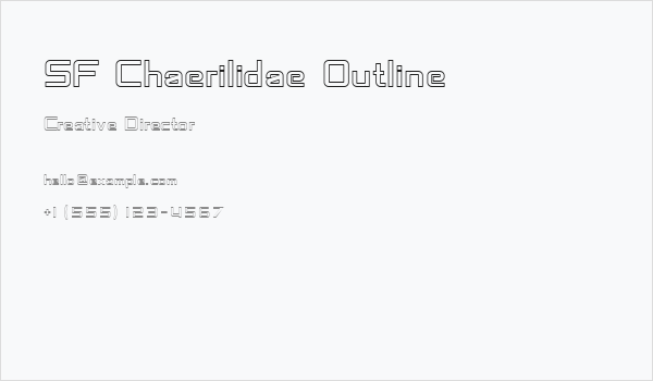 SF Chaerilidae Outline Business Card
