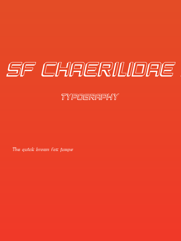 SF Chaerilidae Shaded Oblique Poster