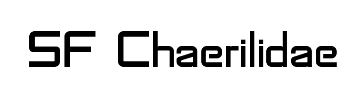 SF Chaerilidae  フリーフォントのダウンロード