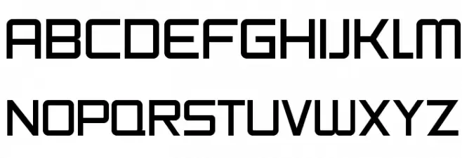 SF Chaerilidae Schriftart Groß