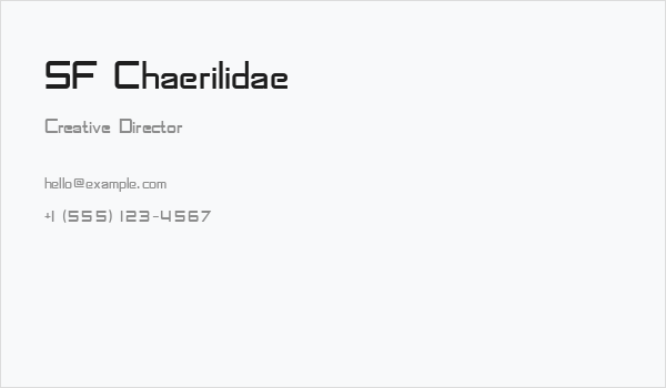 SF Chaerilidae Business Card
