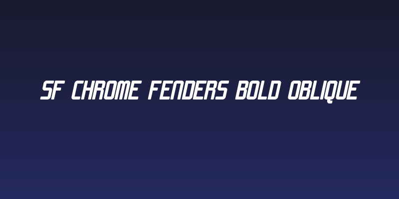 SF Chrome Fenders Bold Oblique Social Header