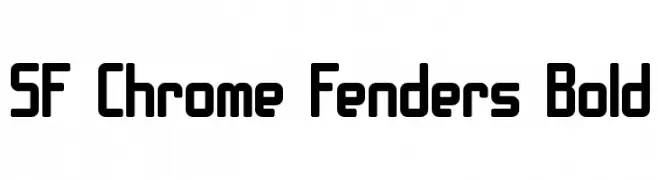 SF Chrome Fenders Bold  Fuentes Gratis Descargar