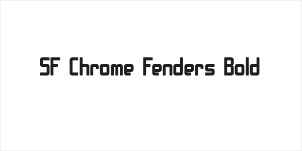 SF Chrome Fenders Bold Logo