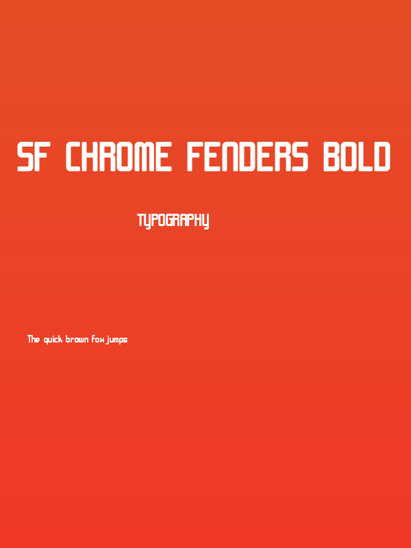 SF Chrome Fenders Bold Poster