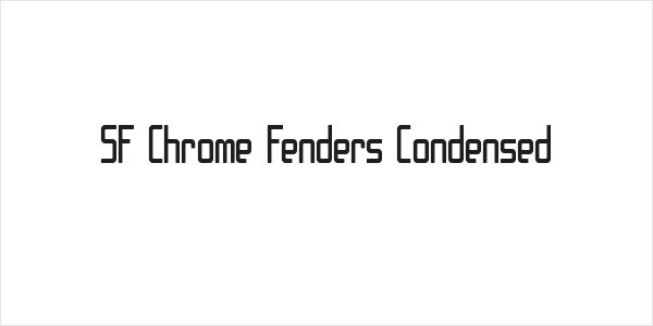 SF Chrome Fenders Condensed Logo