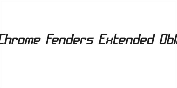 SF Chrome Fenders Extended Oblique Logo