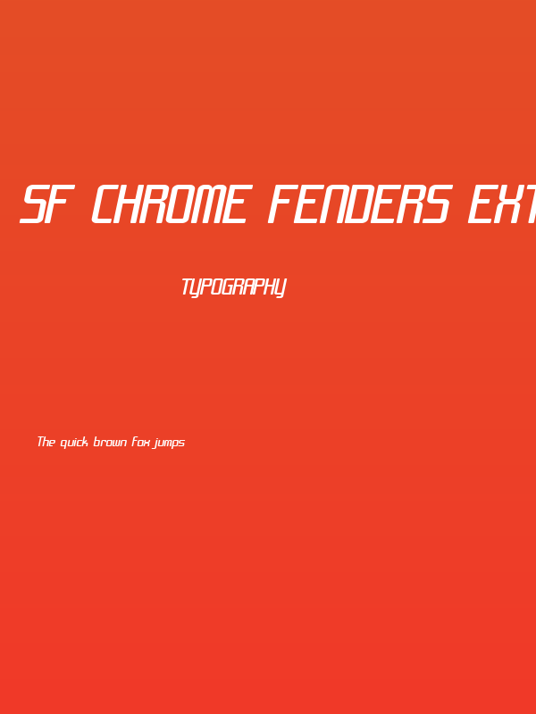 SF Chrome Fenders Extended Oblique Poster