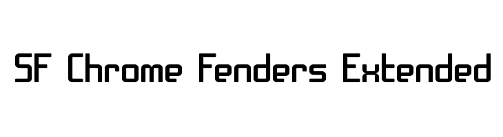 SF Chrome Fenders Extended Font