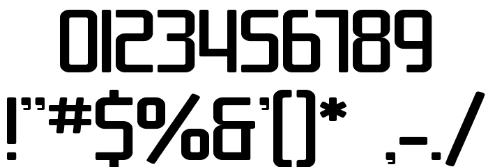 SF Chrome Fenders Extended Font OTHER CHARS