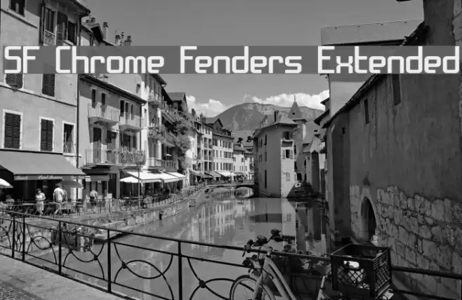 SF Chrome Fenders Extended Schriftart examples