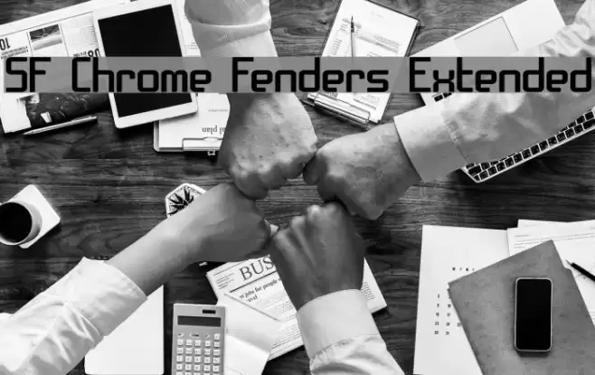 SF Chrome Fenders Extended Schriftart examples