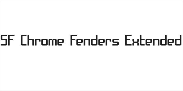 SF Chrome Fenders Extended Logo
