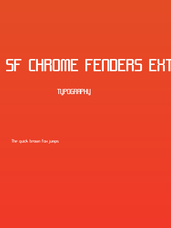 SF Chrome Fenders Extended Poster