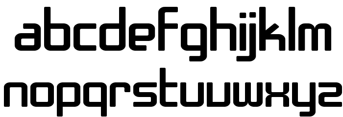 SF Chrome Fenders Extended Font LOWERCASE
