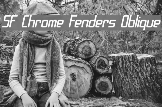SF Chrome Fenders Oblique Caratteri examples