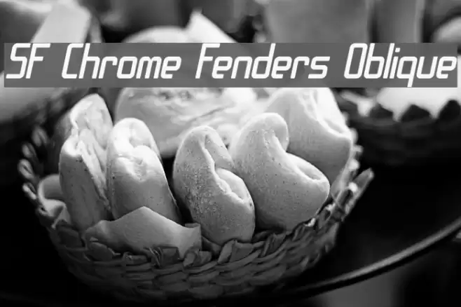 SF Chrome Fenders Oblique Caratteri examples