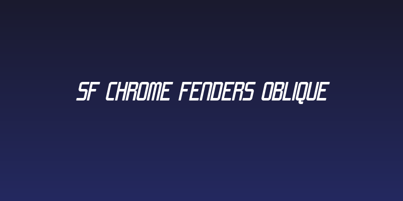 SF Chrome Fenders Oblique Social Header