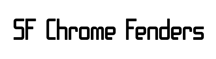 SF Chrome Fenders Font
