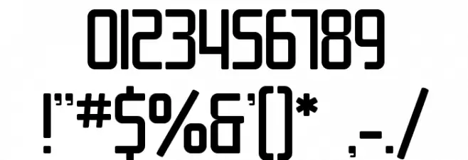 SF Chrome Fenders Font OTHER CHARS