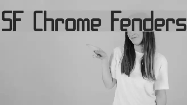 SF Chrome Fenders Font examples