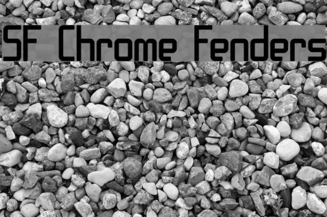 SF Chrome Fenders Font examples